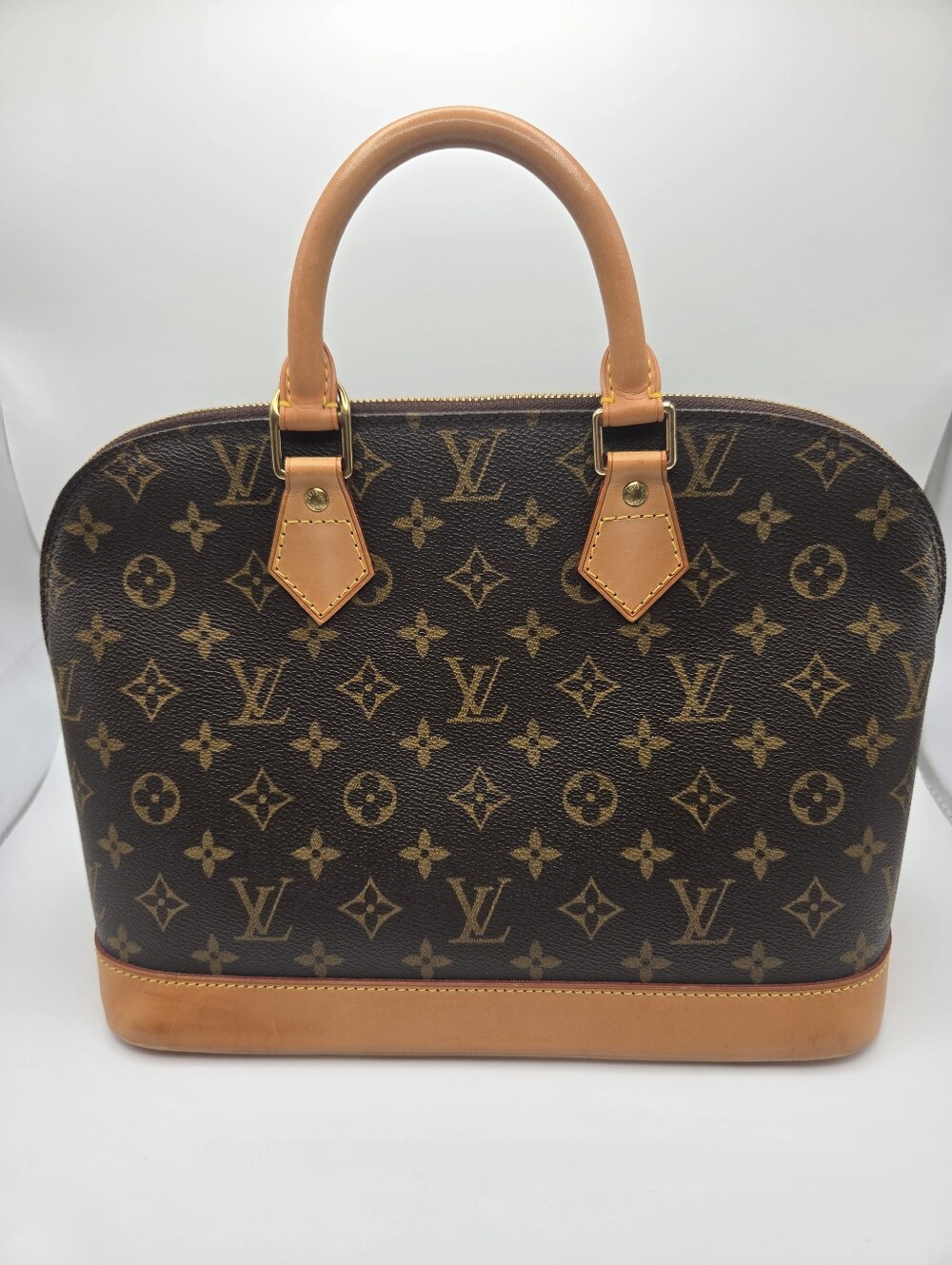 Authentic Louis Vuitton Preloved Monogram Alma PM Handbag W Dust Bag & COA